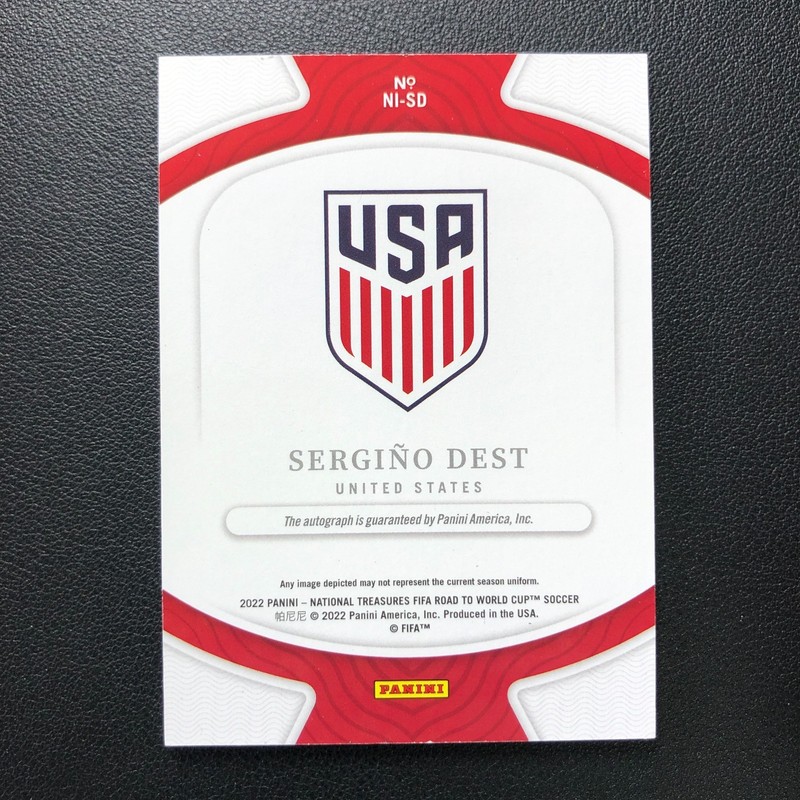 2022 National Treasures World Cup Archives Ink On Card Auto Sergino Dest /49 view 2