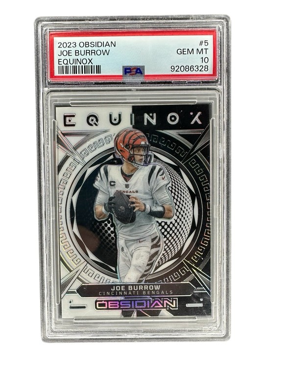 2023 Panini Obsidian Joe Burrow #5 Equinox /135 Cincinnati Bengals PSA 10