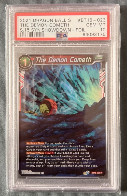 Saiyan Showdown BT15-023 C THE DEMON COMETH PSA 10
