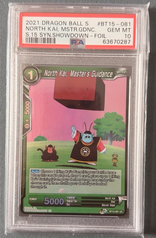 0287 North Kai, Master's Guidance BT15-081 ( Super Saiyan Showdown) PSA 10