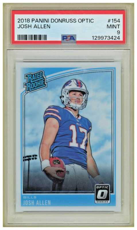 2018 Panini Donruss Optic Josh Allen #154 PSA 9 RC Buffalo Bills