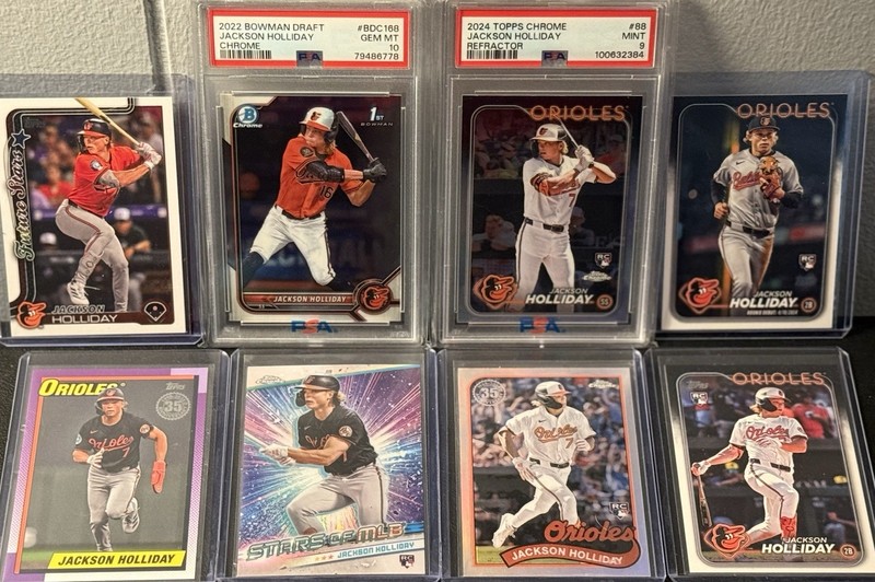 Jackson Holliday 8 Rookie Lot PSA 10 PSA 9 Orioles 2-3 Day Free Shipping!!!! view 1