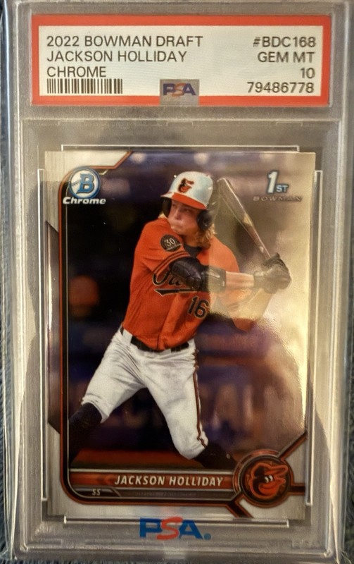 Jackson Holliday 8 Rookie Lot PSA 10 PSA 9 Orioles 2-3 Day Free Shipping!!!! view 2