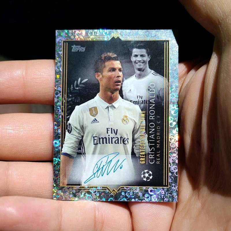 Topps Cristiano Ronaldo Real Madrid  Refractor Card #1
