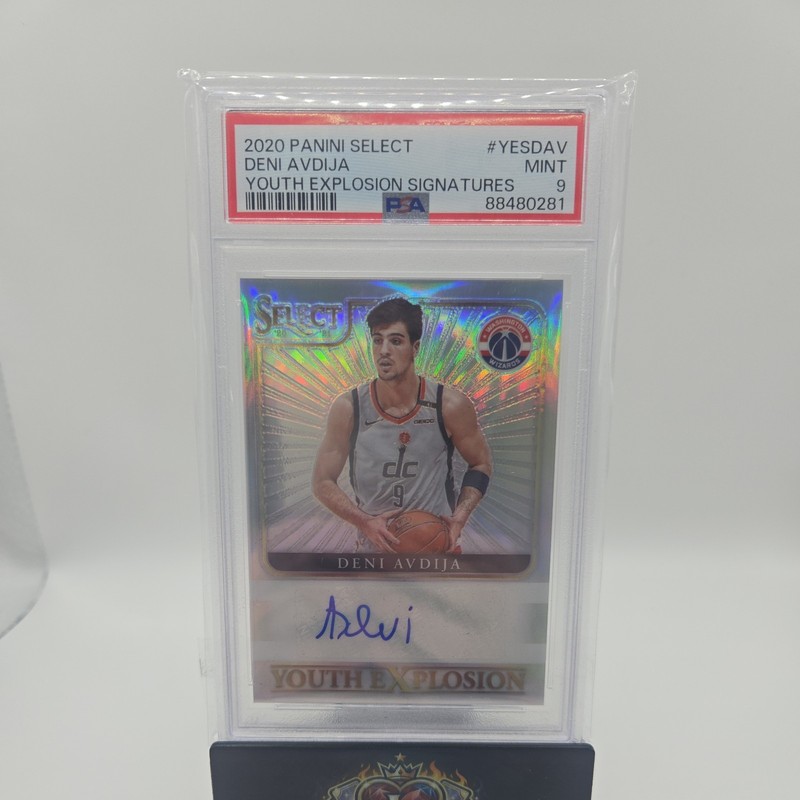 Deni Avdija 2020-21 Panini Select Youth Explosion Silver Auto PSA 9 #YES-DAV