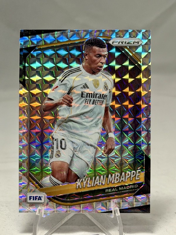 2025-26 Panini Prizm FIFA Kylian Mbappe Prizm Silver MOsaic #181 Real Madrid