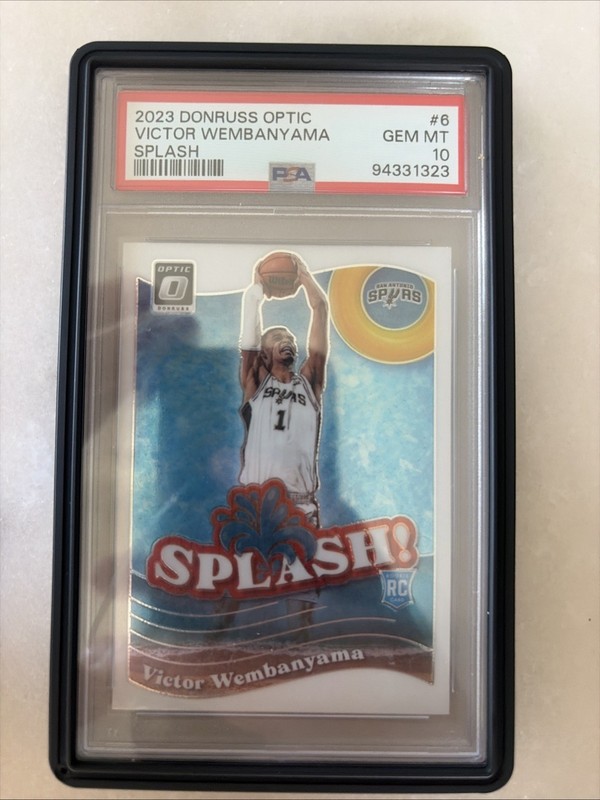 2023-24 Panini Donruss Optic - Splash! Victor Wembanyama #6 (RC) PSA 10