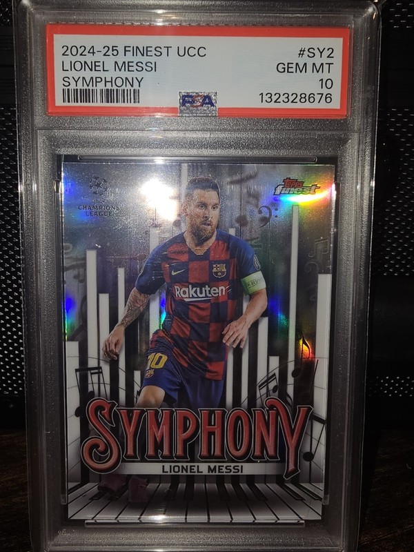 2024-25 Topps Finest UCC Lionel Messi Symphony SY-2 PSA 10