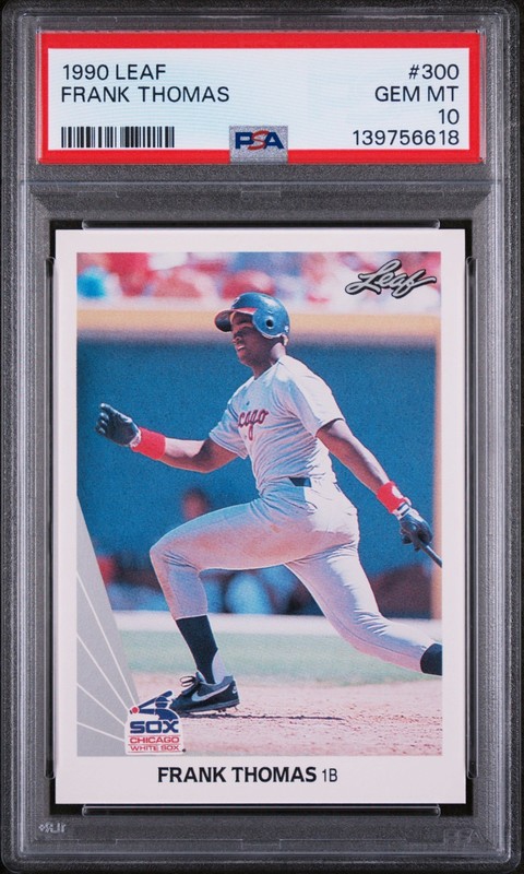 1990 LEAF #300 FRANK THOMAS PSA 10