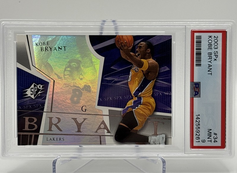 2003 SPx Kobe Bryant #34 PSA 9 MINT Lakers Mamba LOW POP RARE NEW LABEL HOF