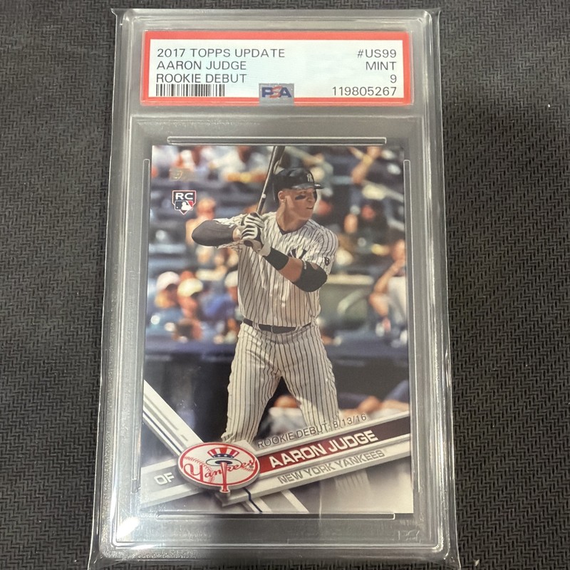 2017 Topps Update Rookie Debut Aaron Judge RC PSA 9 MINT