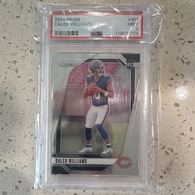 2024 Panini Prizm Rookies Caleb Williams #301 Rookie PSA 9 Chicago Bears