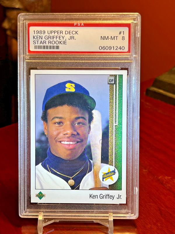 😁 1989 UPPER DECK #1 KEN GRIFFEY JR. "ROOKIE CARD" "PSA-8 NEAR MINT" view 1