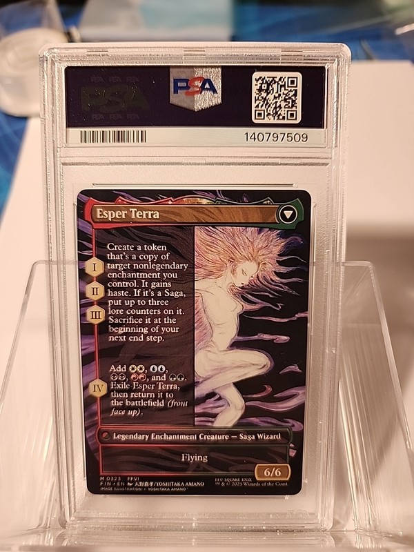 PSA 10 TERRA ARTIST BORDERLESS REG 2025 MAGIC THE GATHERING FINAL FANTASY #0323 view 2