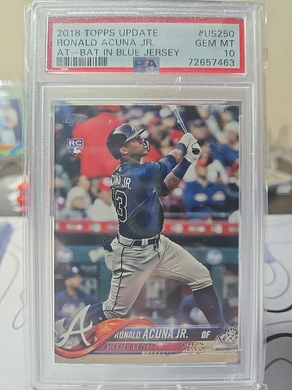 2018 Topps Update Ronald Acuna Jr Psa 10