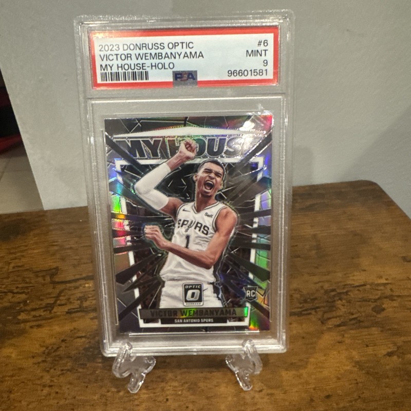 24-24 Panini Donruss Optic - My House Victor Wembanyama #6 Holo Prizm (RC) Psa 9