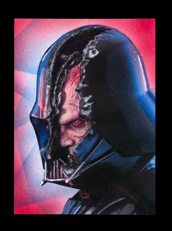 DARTH VADER STAR WARS OBI-WAN KENOBI SKETCH CARD ARTIST AUTO 1/1
