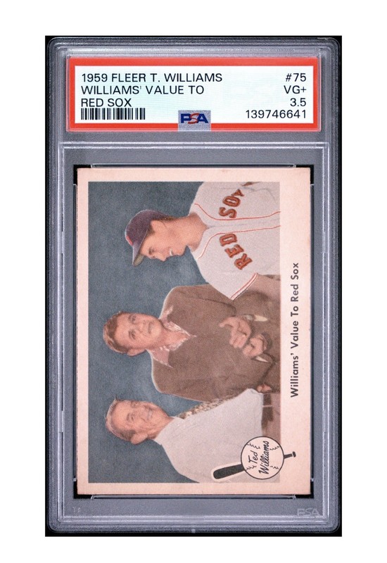 1959 Fleer Ted Williams Ted Williams #75 PSA 3.5 VG+ Babe Ruth Red Sox HOF GOAT