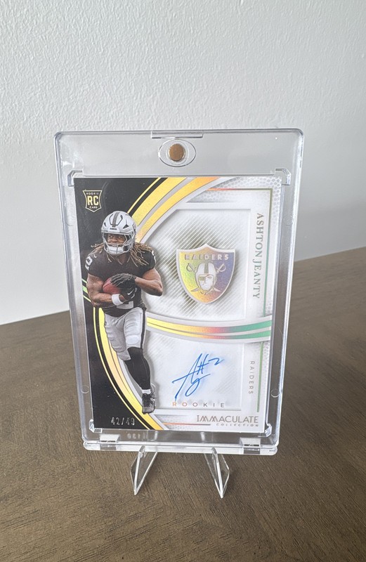 2025 Panini Immaculate Collection - Immaculate Rookie Auto Ashton Jeanty /49