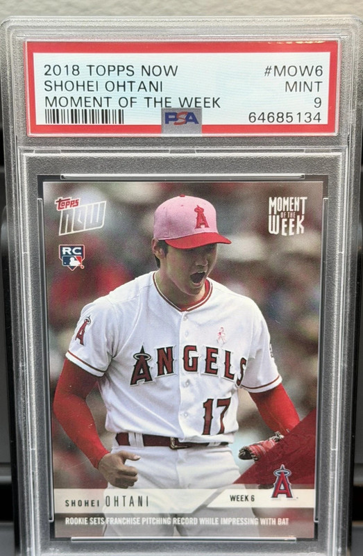 2018 Topps Now  Shohei Ohtani ROOKIE PSA 9 HEAT PACK READ DESCRIPTION