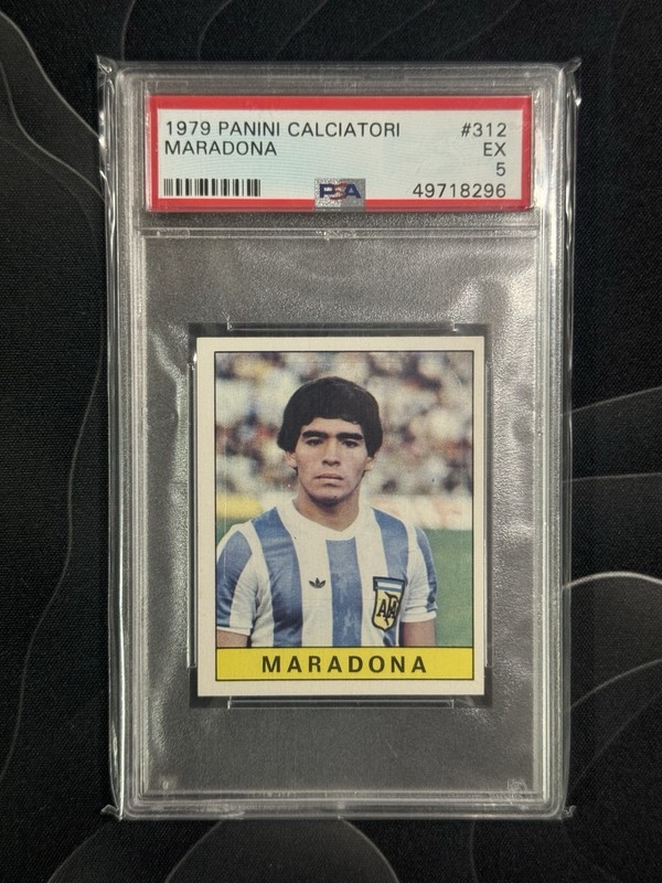 1979 Panini Calciatori Diego Maradona #312 PSA 5