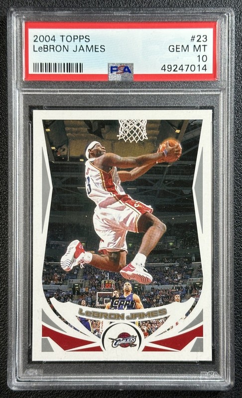 LEBRON JAMES PSA 10 2004-05 TOPPS #23 CAVALIERS 7014