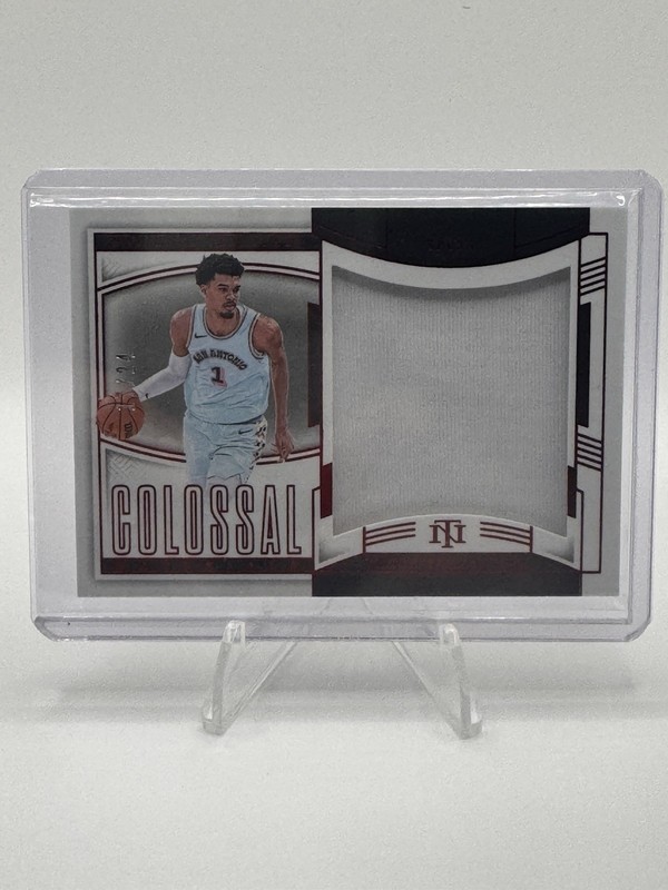 2024-25 VICTOR WEMBANYAMA National Treasures #CM-WEM Colossal Materials RARE /24
