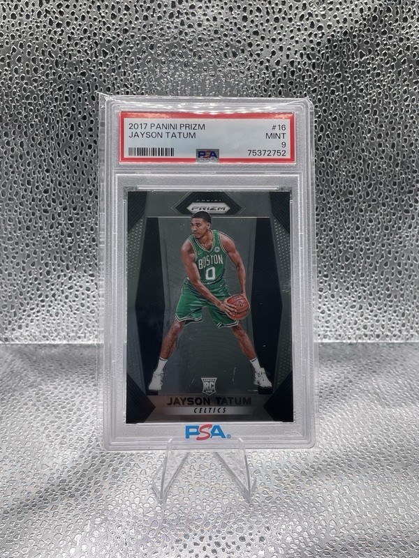Panini 2017-18 Prizm Jayson Tatum #16 RC Rookie Boston Celtics PSA 9