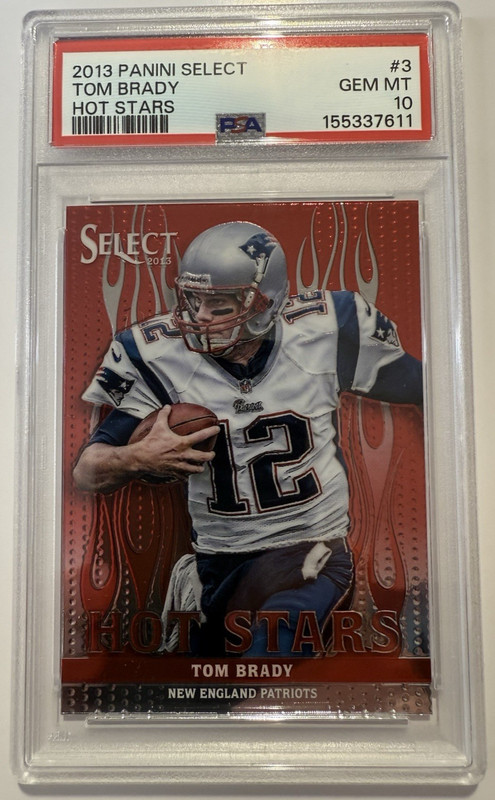 2013 Panini Select Tom Brady Hot Stars #3 PSA 10