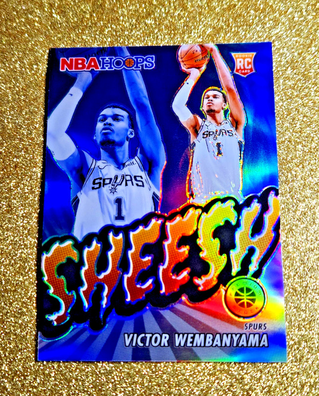 2023-24 Panini Premium Stock Victor Wembanyama Silver Prizm Sheesh RC #12 π₯π₯ view 2