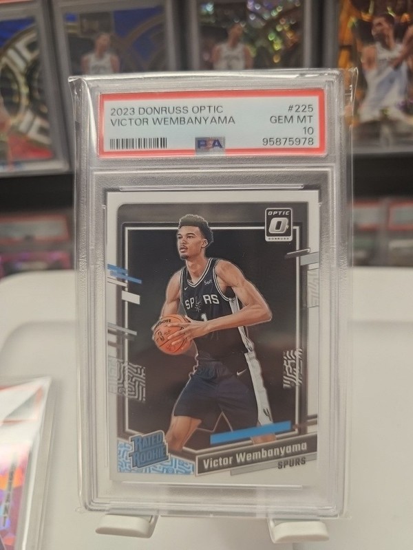2023-24 Donruss Optic Victor Wembanyama Rated Rookie #225 PSA 10 Spurs