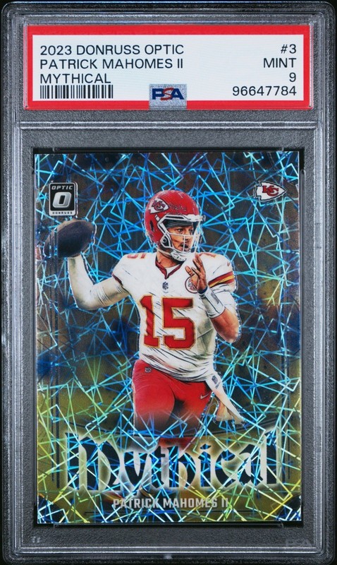 2023 Panini Donruss Optic - Mythical Patrick Mahomes II #3 PSA 9