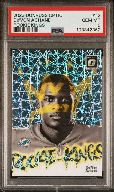 2023 Panini Donruss Optic Rookie Kings De'Von Achane #12 PSA 10 / MINT