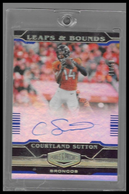 2020 PANINI PLATES AND PATCHES FOOTBALL #LB-CS COURTLAND SUTTON AUTO /50