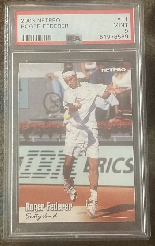 PSA 9 ROGER FEDERER 2003 NETPRO #11 RC HOF TENNIS CARD