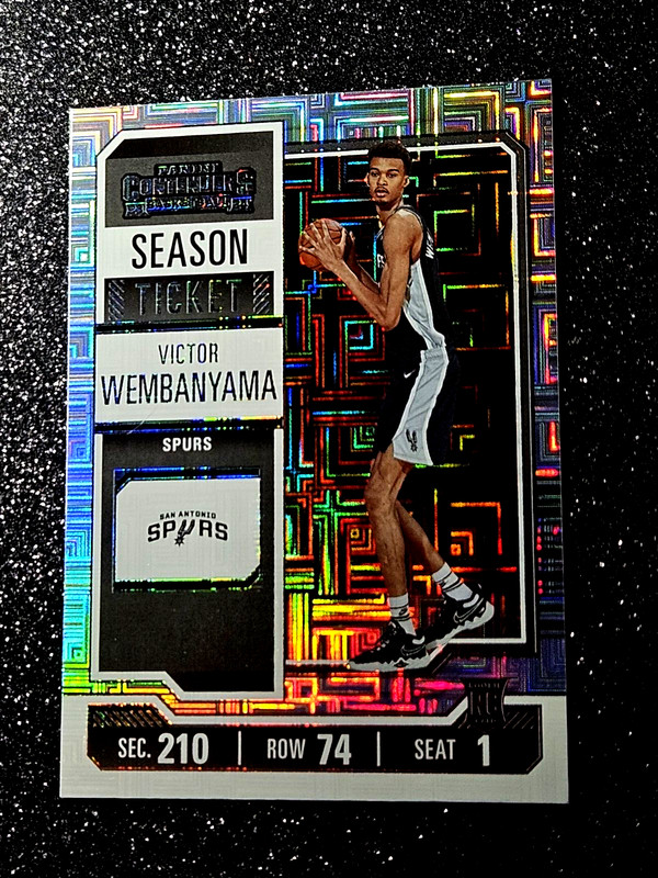 2023-24 Panini Contenders Victor Wembanyama #11 RC Rookie Season Ticket MINT 🔥