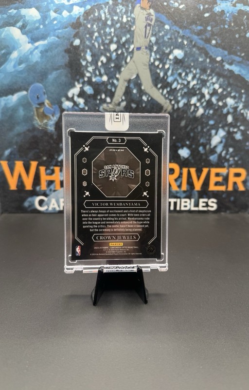 2023 Optic Crown Jewels 3 Victor Wembanyama RC Crown Jewels Case Hit Sealed Read view 2