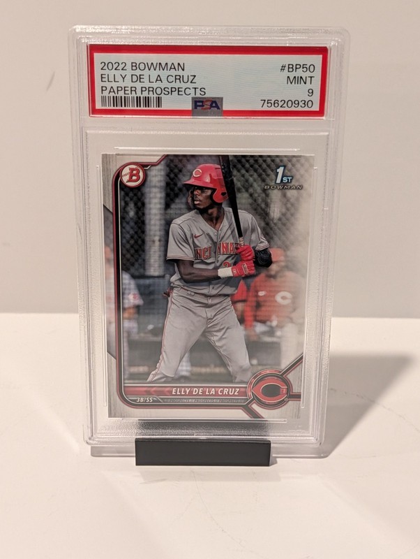 Bowman 2022 Paper Prospects Elly De La Cruz #BP-50 1st Bowman Rookie PSA 9 Reds