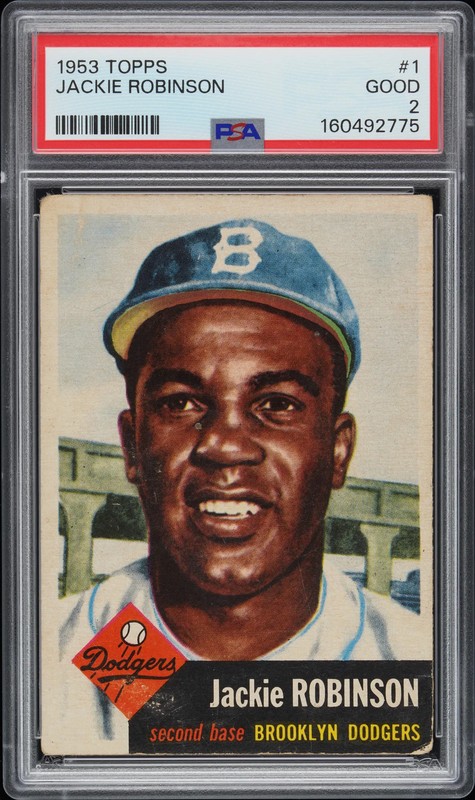 1953 Topps Jackie Robinson #1 PSA 2
