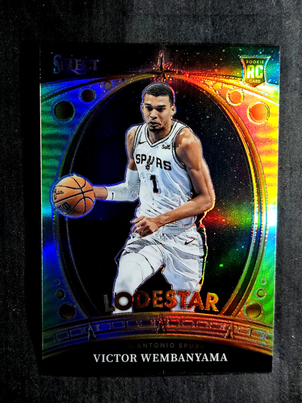 VICTOR WEMBANYAMA 2023-24 Panini Select Lodestar Silver Prizm Holo Rookie RC #9
