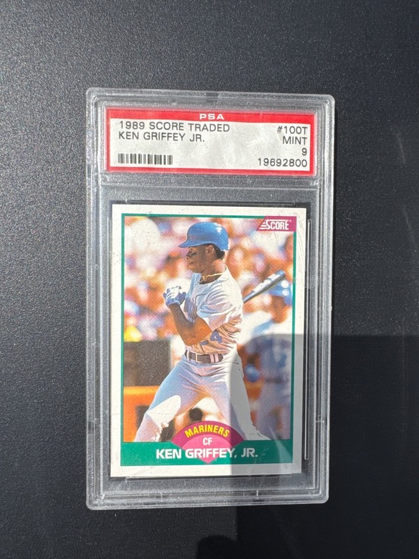 1989 Score Rookie & Traded - Ken Griffey Jr #100T ROOKIE Psa 9 MINT