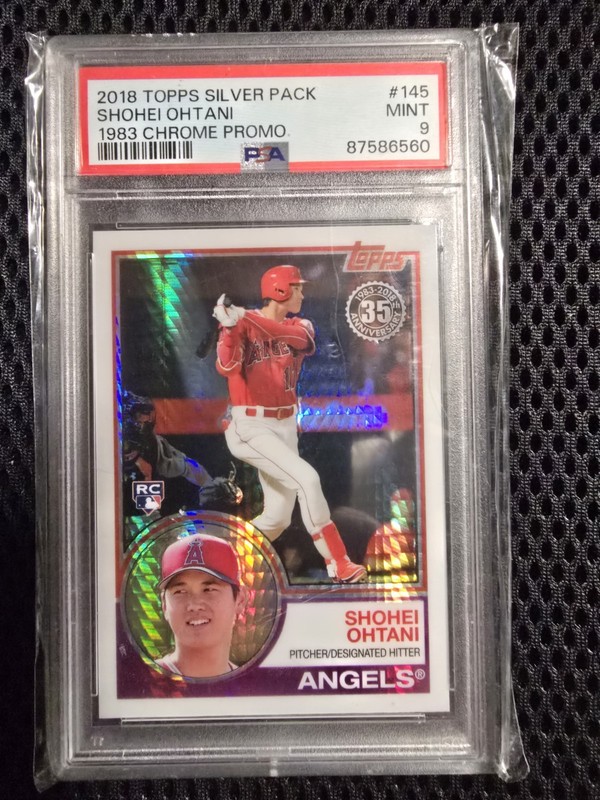 2018 Shohei Ohtani Topps Silver Pack 1983 Chrome Promo #145 PSA 9 Mint RC