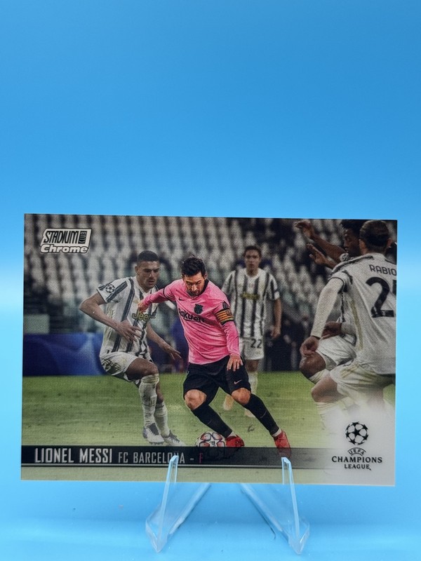 2020-21 Topps Stadium Club Chrome #1 Lionel Messi UEFA Champions League