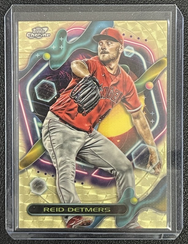 1/1 REID DETMERS 2023 TOPPS COSMIC CHROME #93 SUPERFRACTOR 1/1 ANGELS