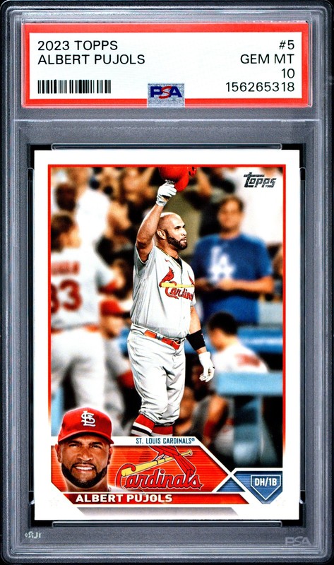 2023 Topps #5 Albert Pujols PSA 10