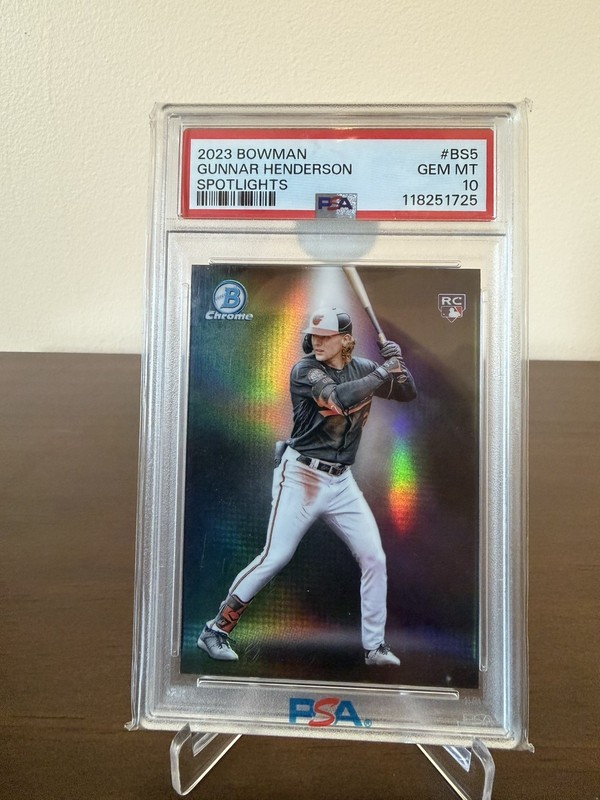 2023 Bowmans Chrome Gunnar Henderson Spotlights PSA 10 #BS-5 RC