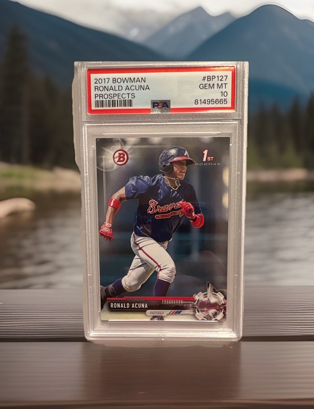 2017 Bowman Prospects Ronald Acuña Jr. #BP127 (RC) PSA 10 Gem mint  (1st Bowman)