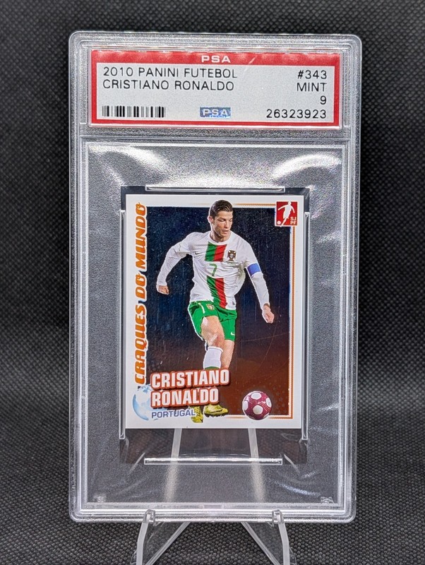 2010 Panini Futebol Cristiano Ronaldo #343 PSA 9