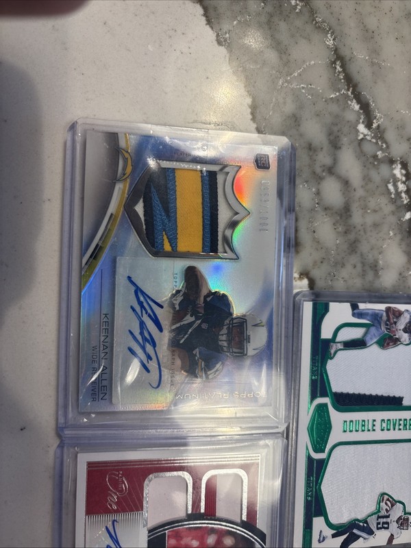 Keenan Allen, Matt Corral, Derrick Henry, Tajae Harris Numbered Auto Patch Lot