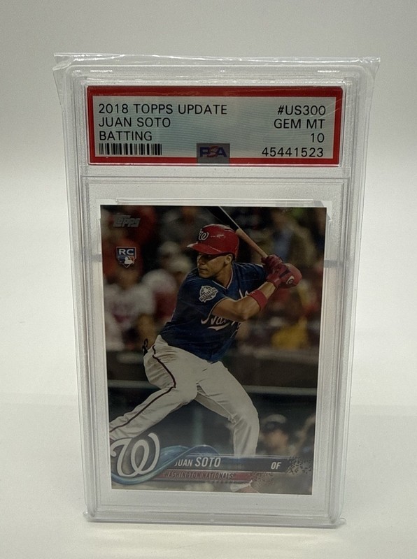 2018 Topps Update Juan Soto RC Batting PSA 10 Washington Nationals BB